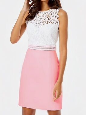 Lilly Pulitzer Sharice Lace Sleeveless
Sheath Dress Women's Size 2